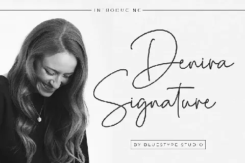 Denira Signature font