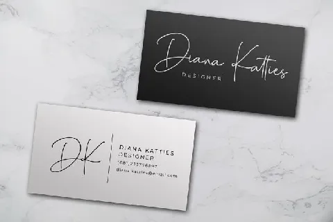 Denira Signature font