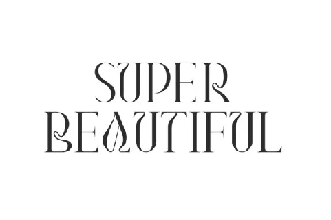 Super Beautiful font