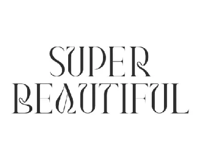 Super Beautiful font