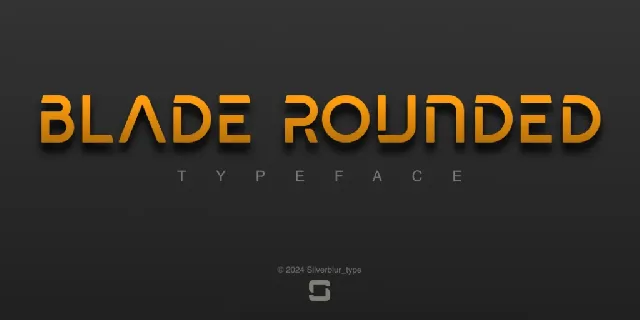 Blade rounded font