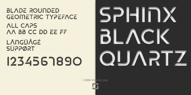 Blade rounded font