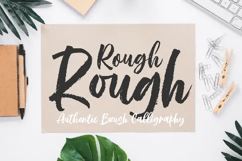 Rough Rough Script font