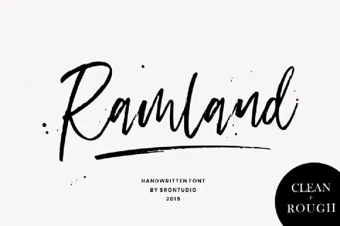 Rough Rough Script font