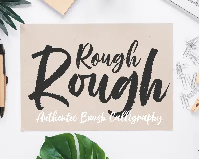 Rough Rough Script font