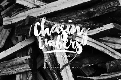 Chasing Embers Typeface Free font