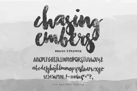 Chasing Embers Typeface Free font
