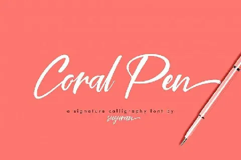 Coral Pen Script Free font