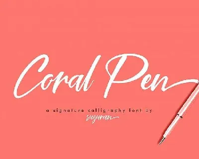 Coral Pen Script Free font