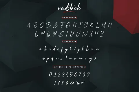 Radstock Demo font