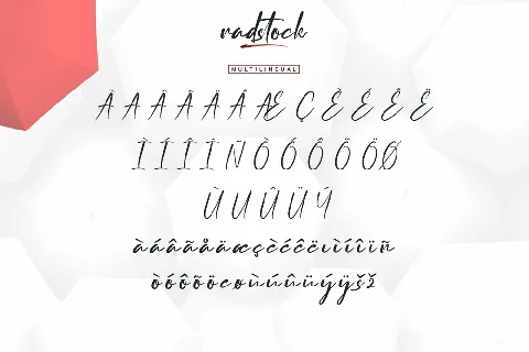 Radstock Demo font