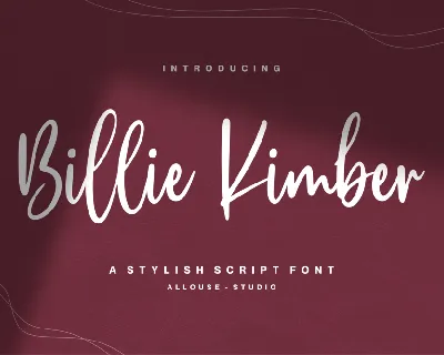 Billie Kimber font