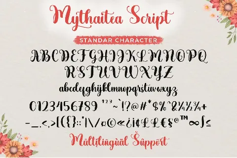 Mythaitea Script font