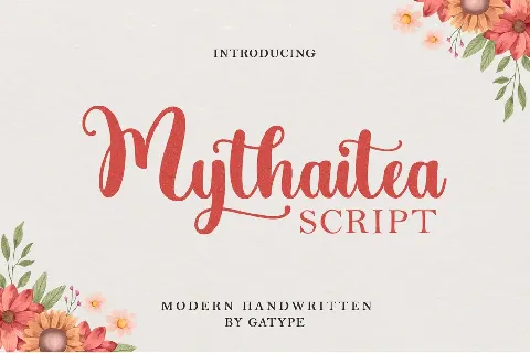 Mythaitea Script font