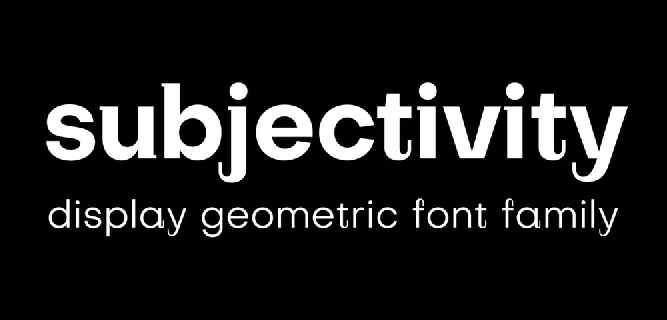 Subjectivity font