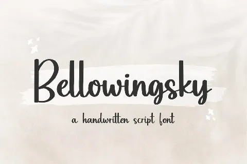 Bellowingsky font