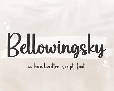 Bellowingsky font