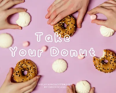 Take Your Donut font