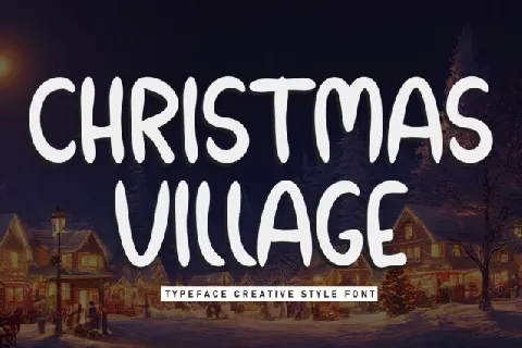 Christmas Village Display font