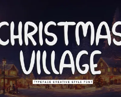 Christmas Village Display font