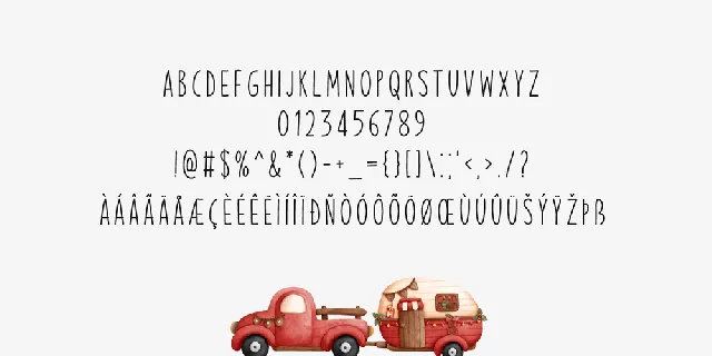 Christmas Vehicle font