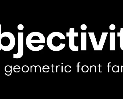 Objectivity font