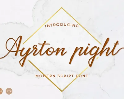 Ayrton Pight font