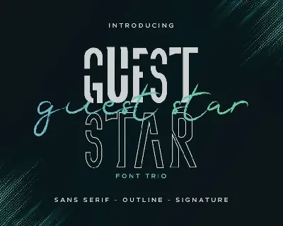 Guest Star Duo font