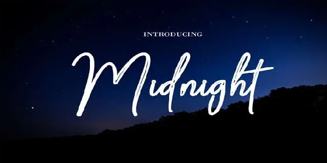 Midnight Family font