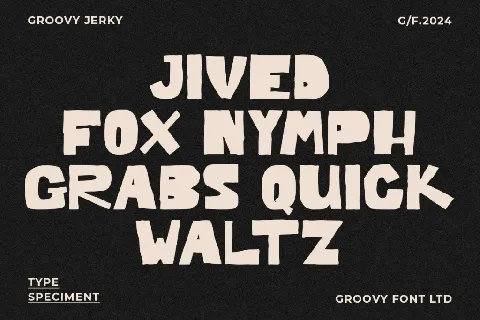 Groovy Jerky font