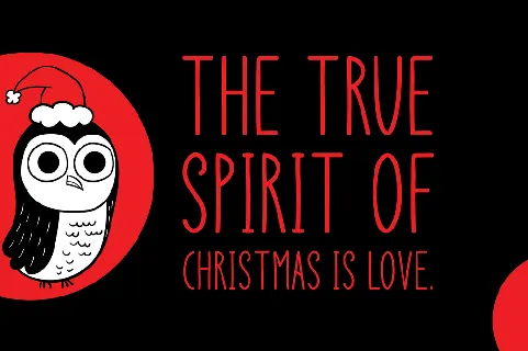 Christmas Owl font