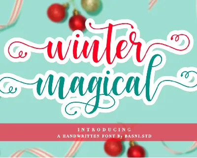 WinterMagical font