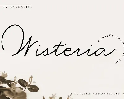 Wisteria font