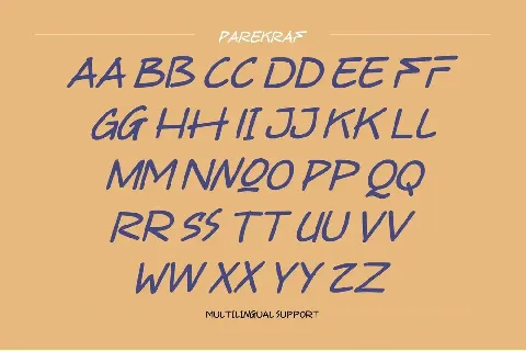 Parekraf - Demo font