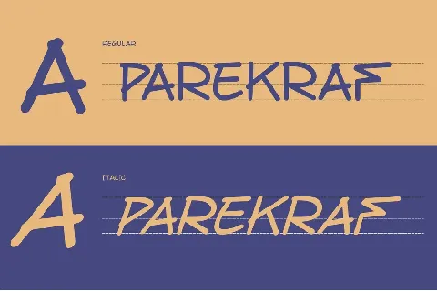 Parekraf - Demo font