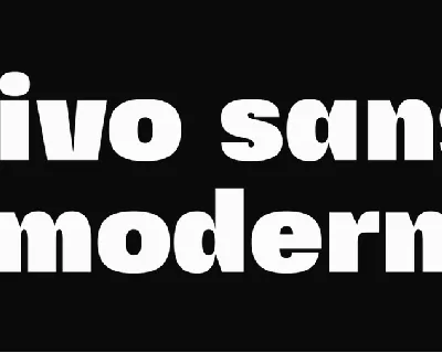 Fivo Sans Modern font
