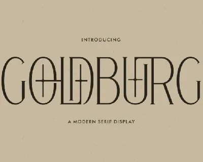 Goldburg font