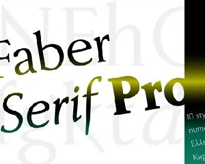 Faber Serif Pro font