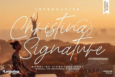 Christina Signature Script font