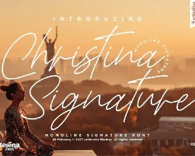 Christina Signature Script font