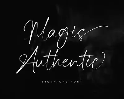 Magis Authentic Handwritten font