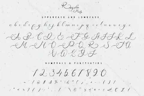 Raysha Moonly Calligraphy font