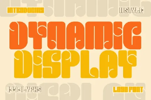 Dynamic Display Family font