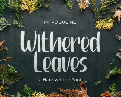 Withered Leaves font