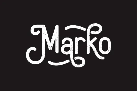 Marko Demo font