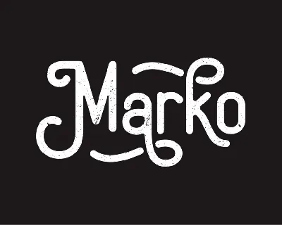 Marko Demo font