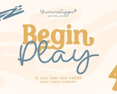 Begin Play font