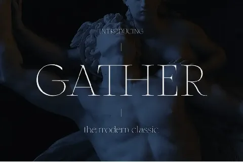 Gather font