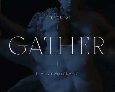 Gather font