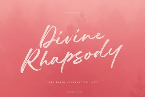 Divine Rhapsody Brush font